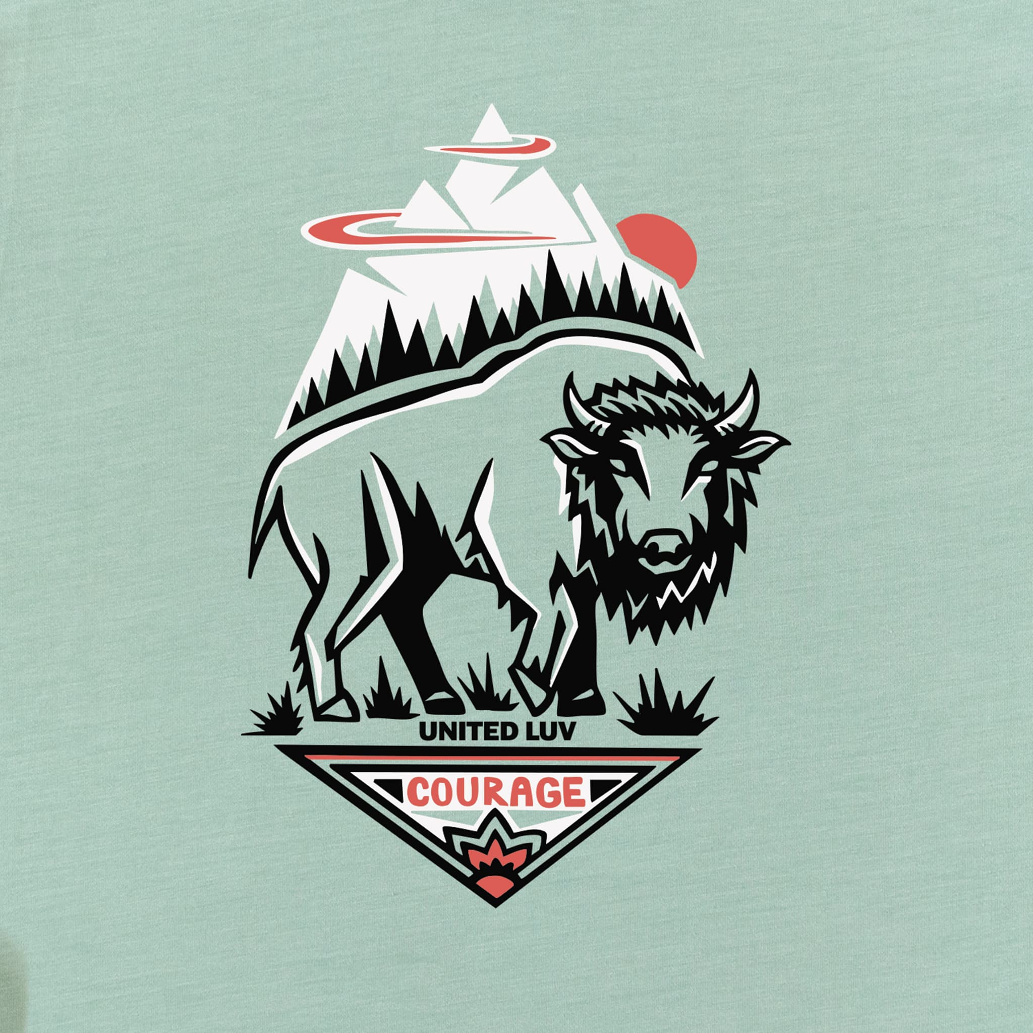 Bison Courage Long Sleeve - Sky