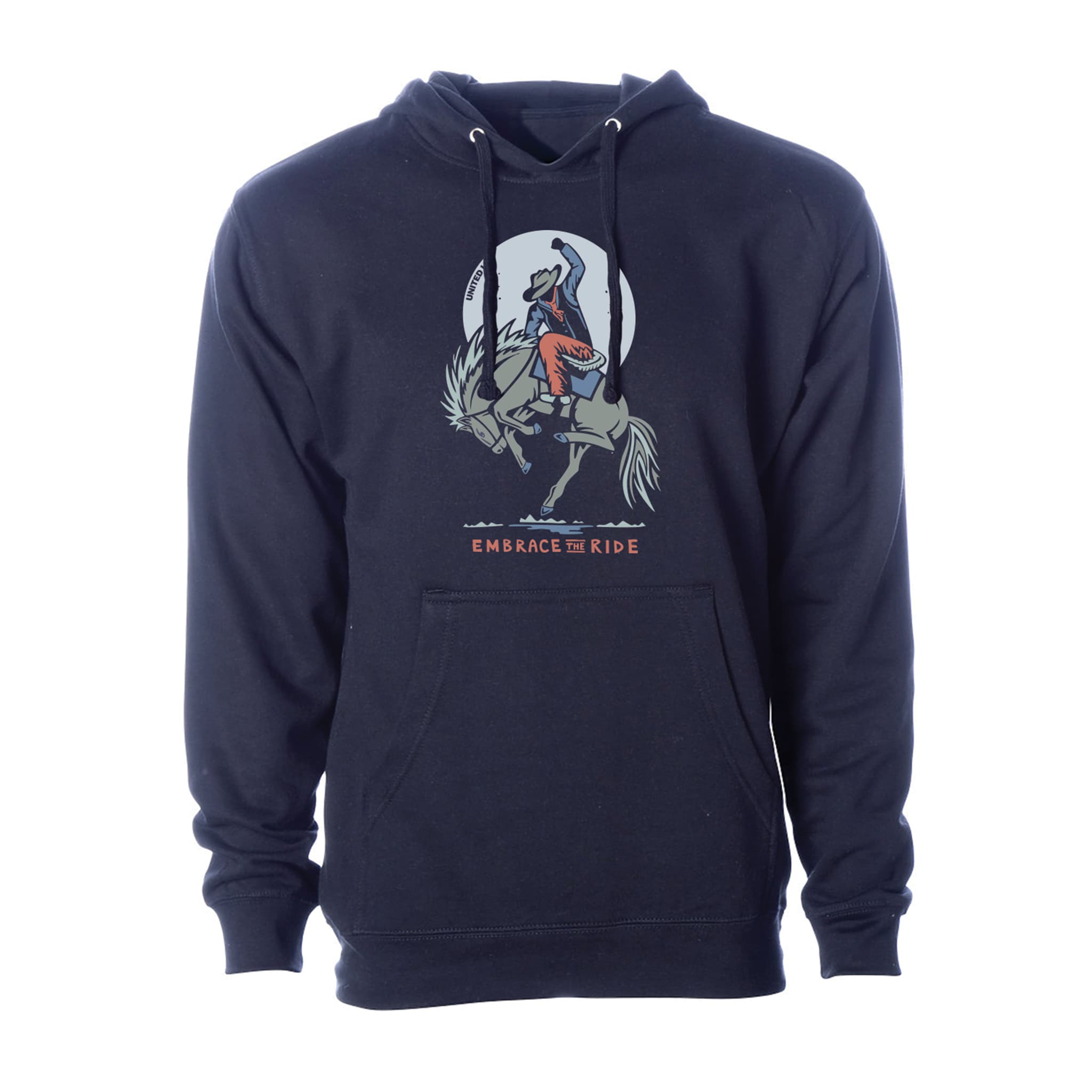 Embrace The Ride Hoodie - Navy