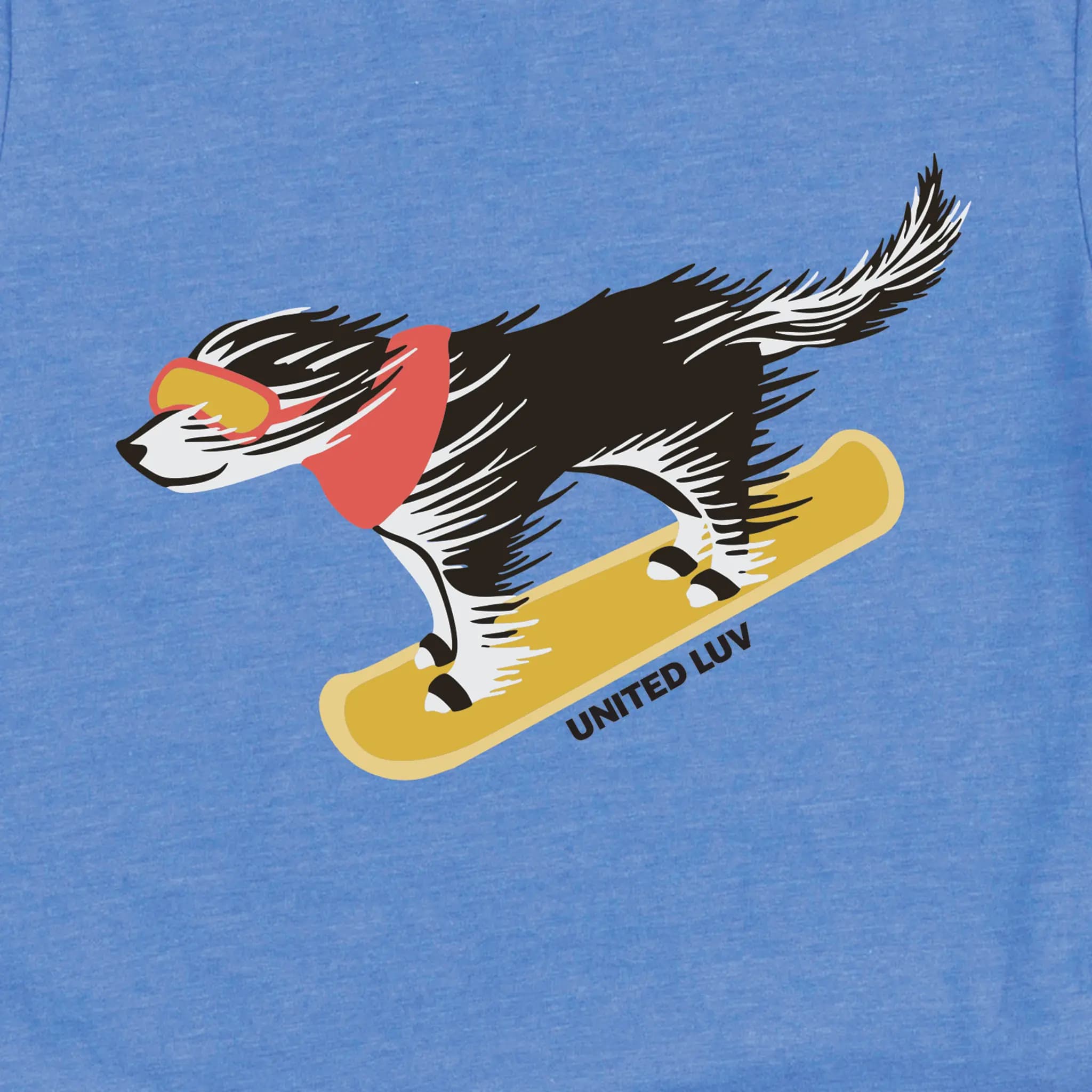 Boardin' Dog - Heather Blue