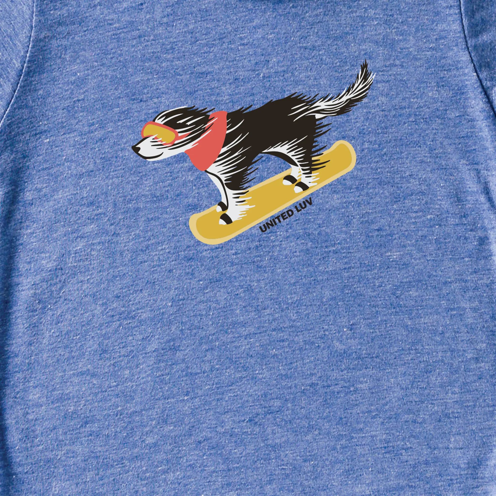 Toddler Boardin' Dog - Heather Blue