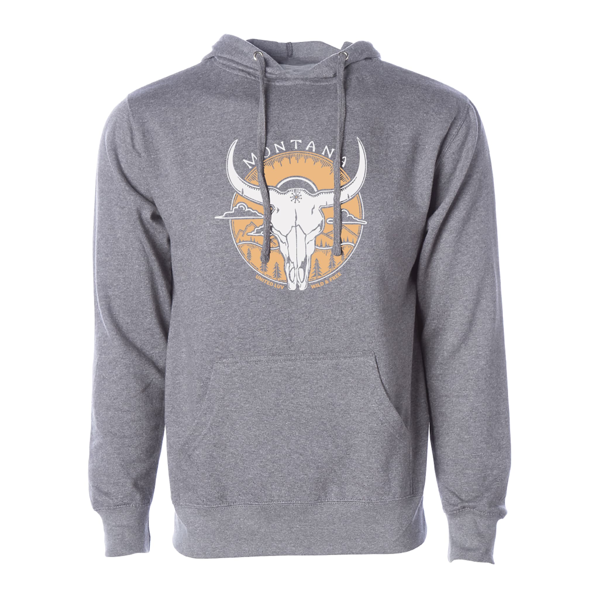 Wild & Free Hoodie - Grey