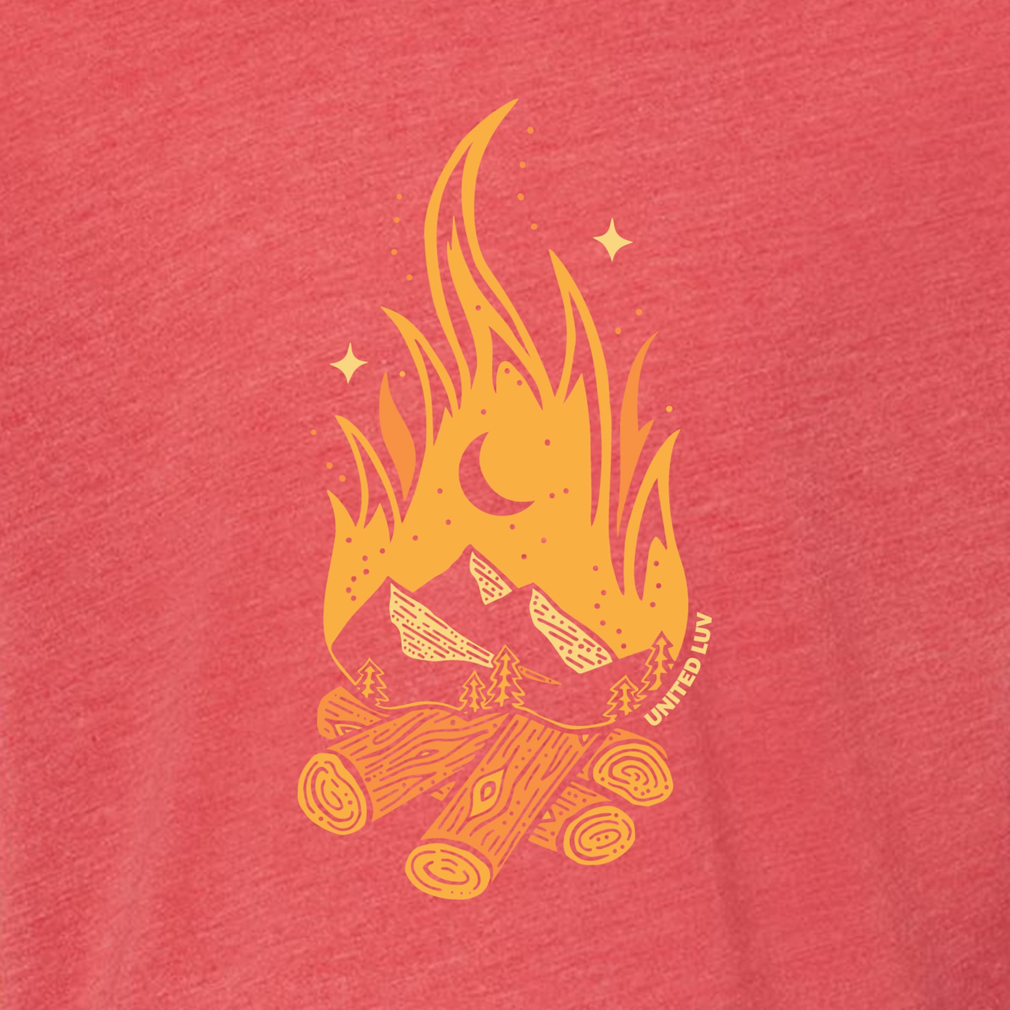 Toddler Campfire - Heather Red