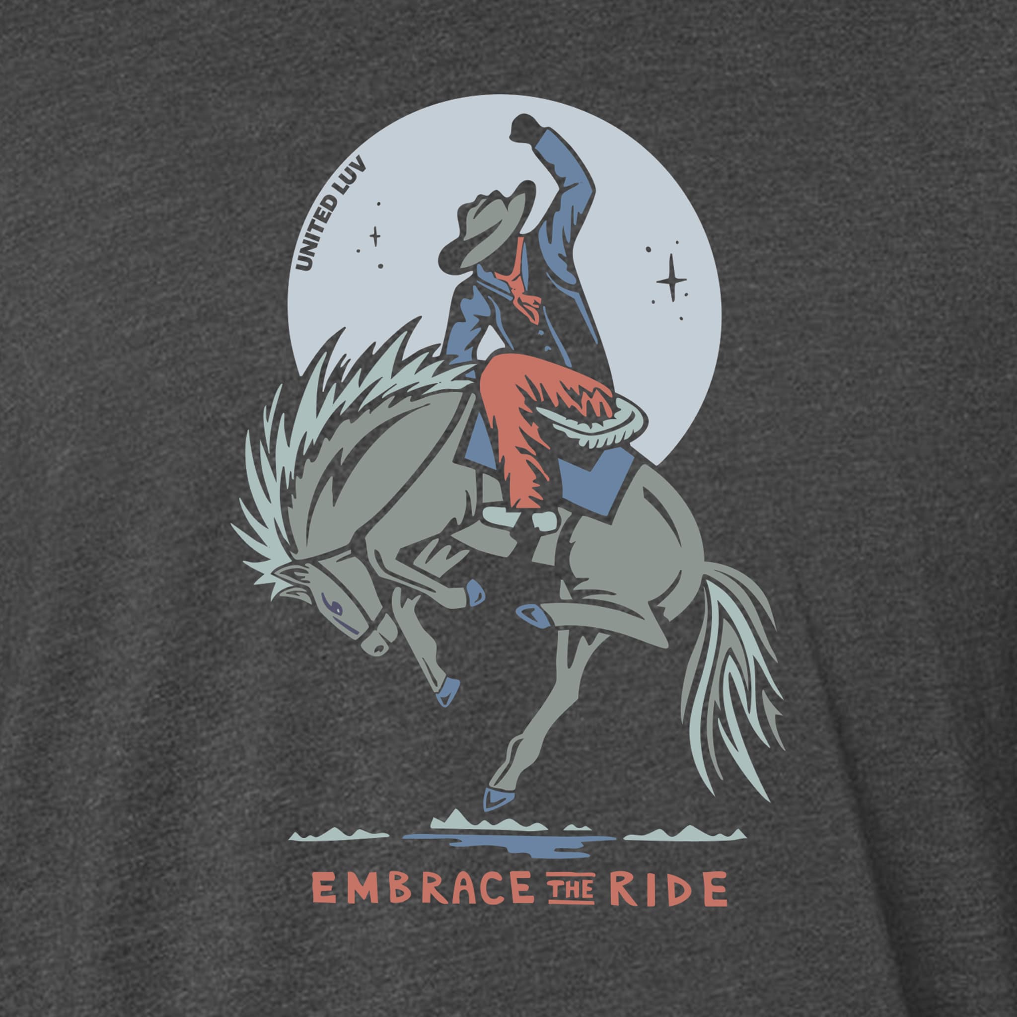 Embrace The Ride Long Sleeve - Heather Black