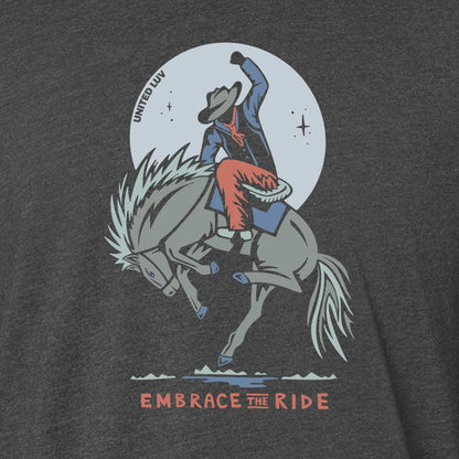 Embrace The Ride Long Sleeve - Heather Black