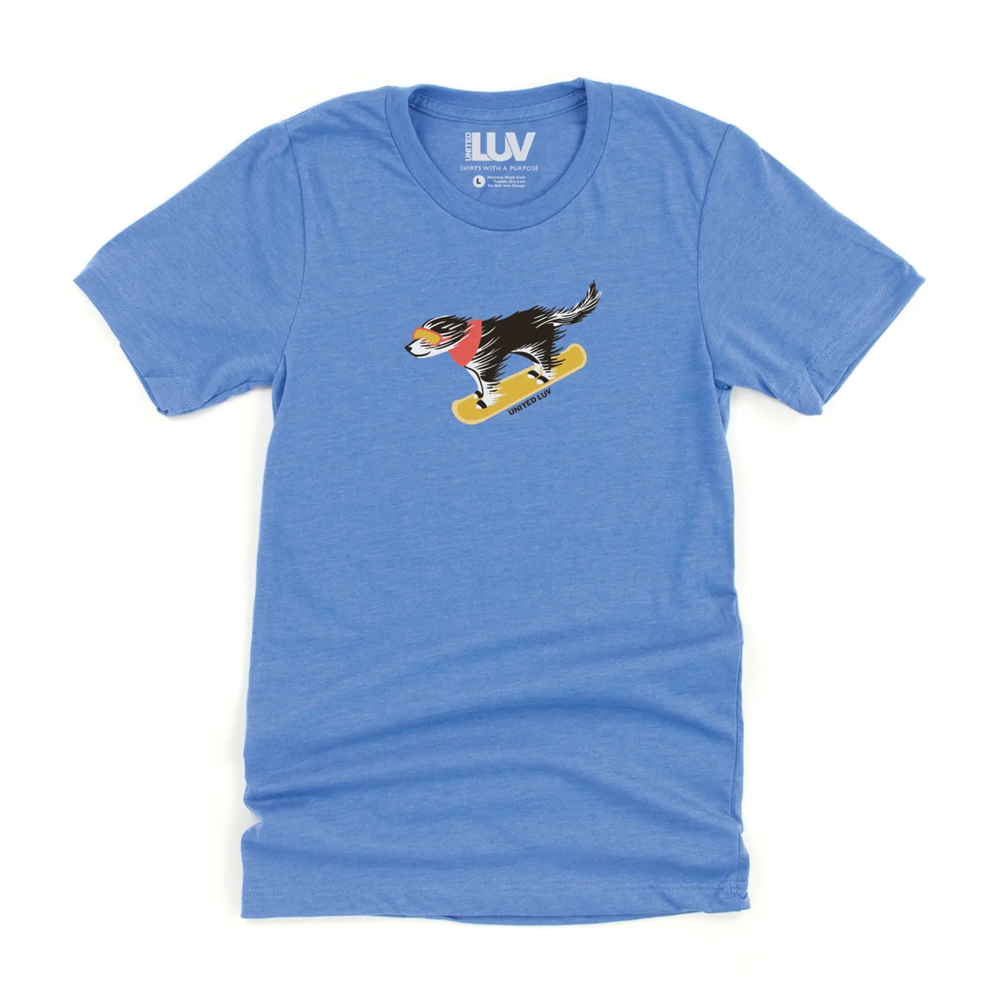 Boardin' Dog - Heather Blue